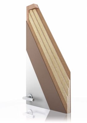 Картинка двери ДЛПГЧ 33 дБ экошпон СПб || ASMarket