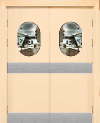 Р- Гладь-3 двойного открывания, овальное окно (отбойная пластина низ + центр)