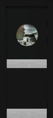 Р- Гладь-1 круглое окно (отбойная пластина низ + центр)